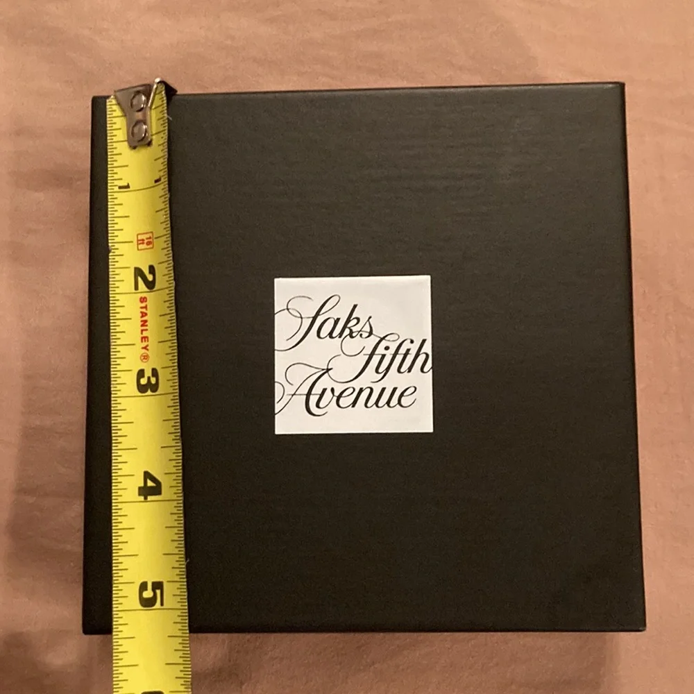 Authentic Saks gift box and card holder